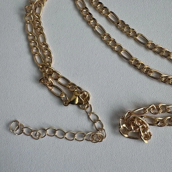 Figaro Curb Link Chain Necklace - Picture 4 of 8